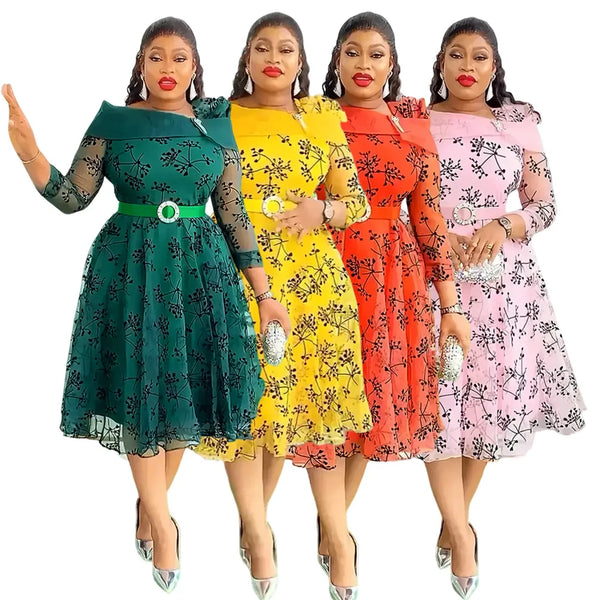 Women Africa Plus Size Wedding Party Dress