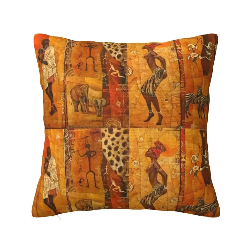 Africa Women Ethnic Style Soft Luxury Pillow Cases