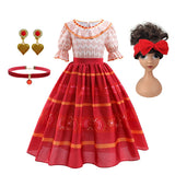 Kids Encanto Cosplay Princess Dress