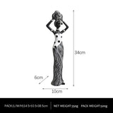 High quality resin Retro African Statue Art Ornaments