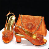 New Women Shoes and Bag Set