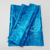 African Sego Gele Headtie Blue Color Fabrics