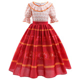 Kids Encanto Cosplay Princess Dress