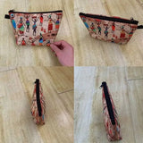 African Woman Print Cosmetic Bag