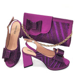 Italian Design Ladies Shoes with Matching Bag Set