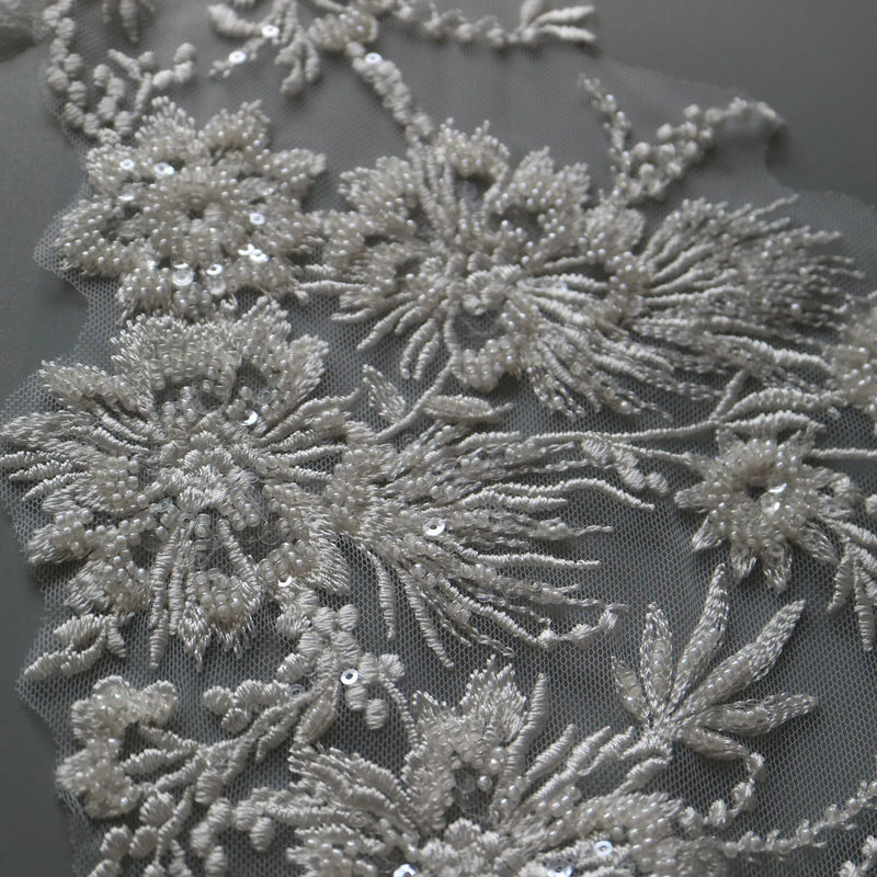 New luxury beaded embroidery lace