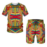 Hot Sold African Celebrity Style 3D Print Kids Sets