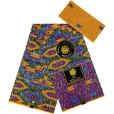 Newest Kente Golden African Wax Fabric