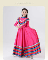 New  Mexican Girls' Skirts Big Ethnic Style Dresses