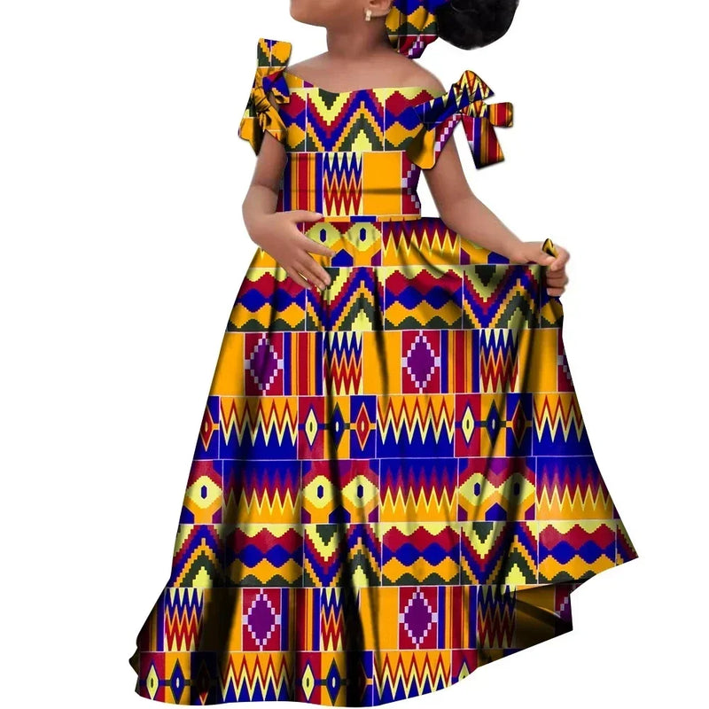 Kids Girls African Dashiki Dress