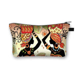 African Woman Print Cosmetic Bag