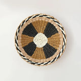 New Boho Straw Woven Wall Basket Plate Hanging Decor