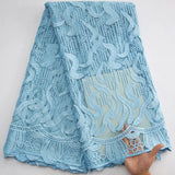 New Nigerian French Mesh Lace Fabric