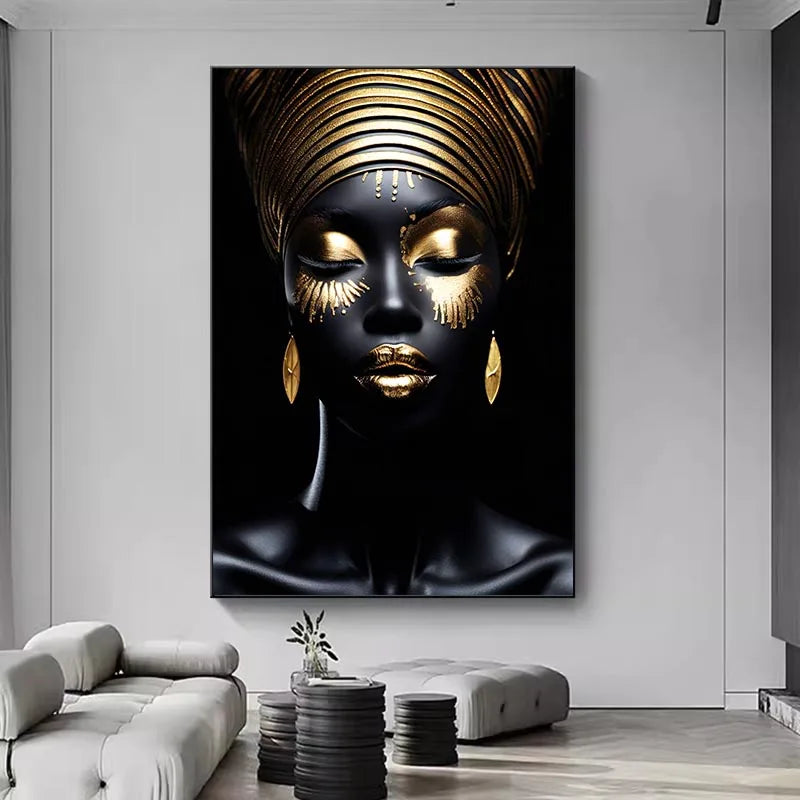 New African American Women Canvas Painting