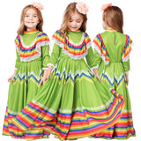 Women Traditional Mexican Folk Dancer Dress