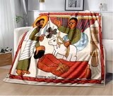 Africa Ethiopian Painting Art Cartoon Blanket