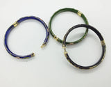 3Pcs Stunning Chinese Handmade Cloisonne Enamel Cuff Bracelet