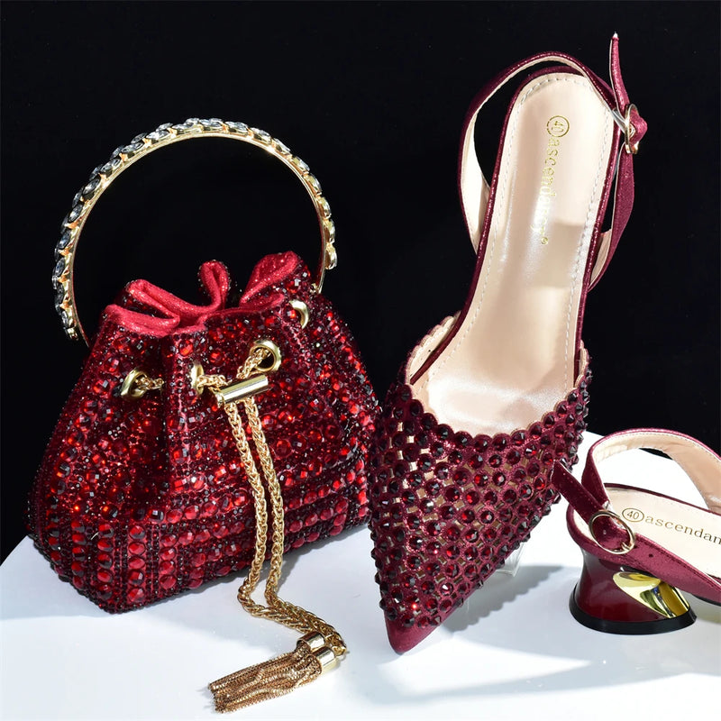 New Doershow Charming Shoes And Bag Matching Set