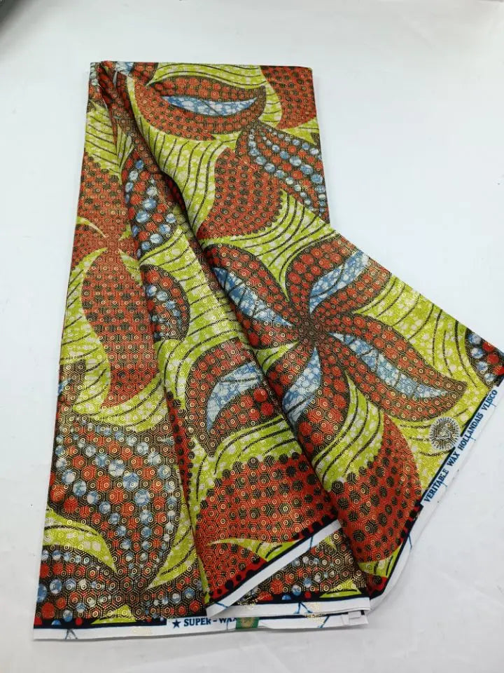 Hot Sale 100% Cotton Veritable African Wax Print Fabric