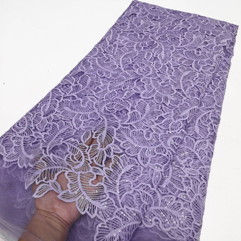 High Quality Nigerian French Mesh Lace Fabric