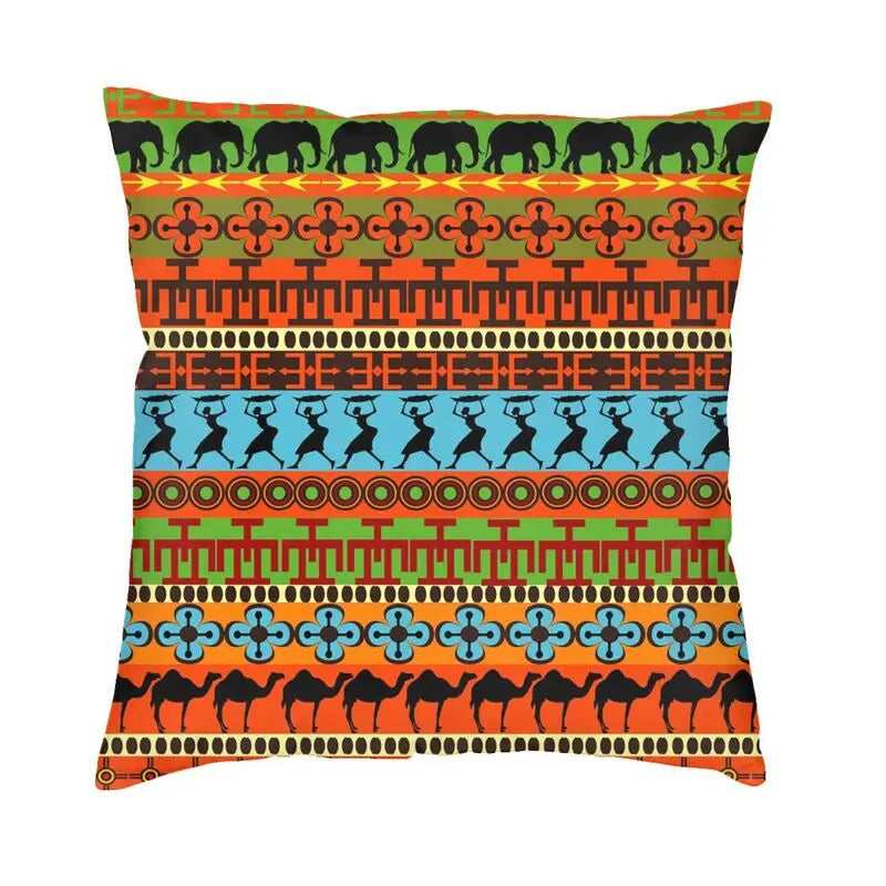 African Ethnic Motifs Cushion Cover