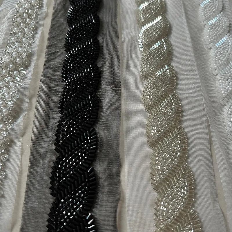 90cm Sequin Pearl Beaded Lace