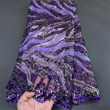 High Quality African Nigerian Latest  Tulle Lace Fabric