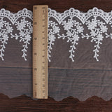 7-14.5 cm Embroidered Mesh Flower Tulle Lace