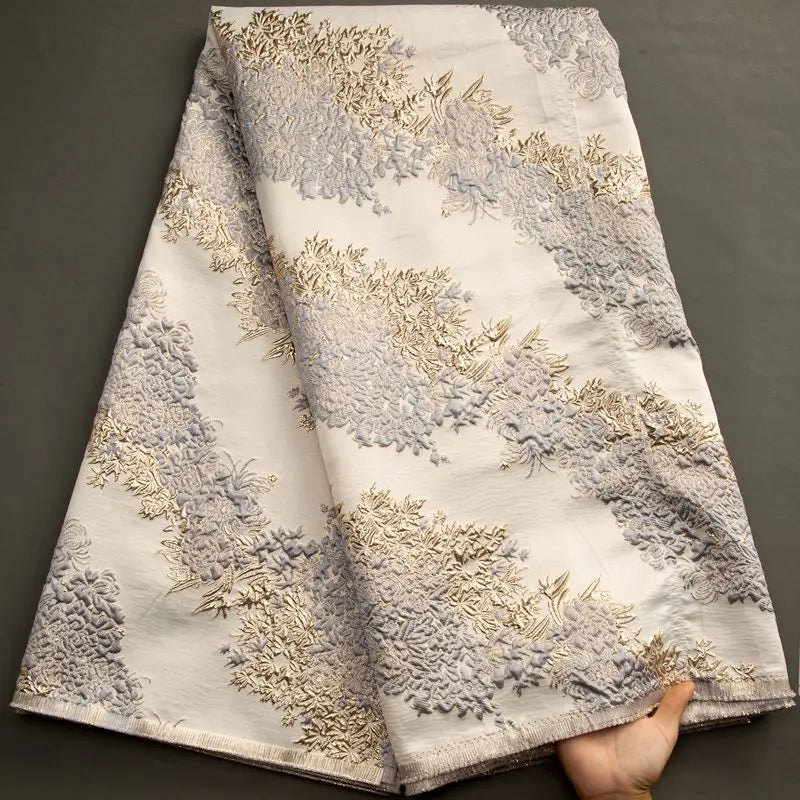 New Latest French Luxury Jacquard Lace Fabric