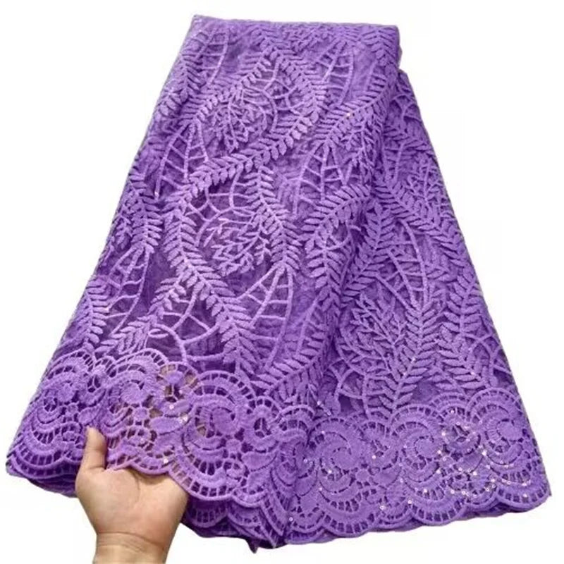 New Fashion African Brocade Lace Fabric