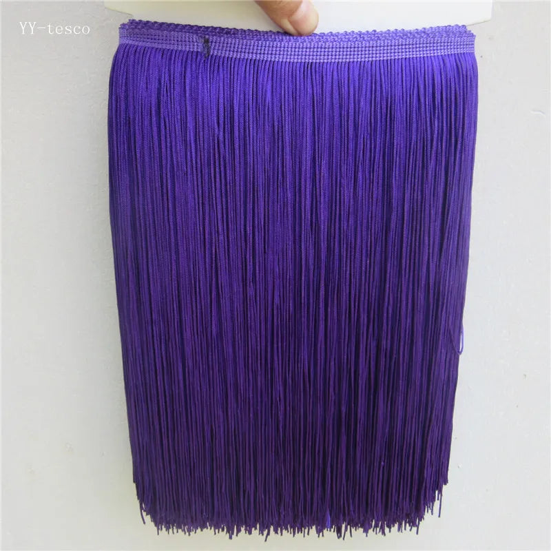 Hot Sale 30CM Long Polyester Tassel African Lace