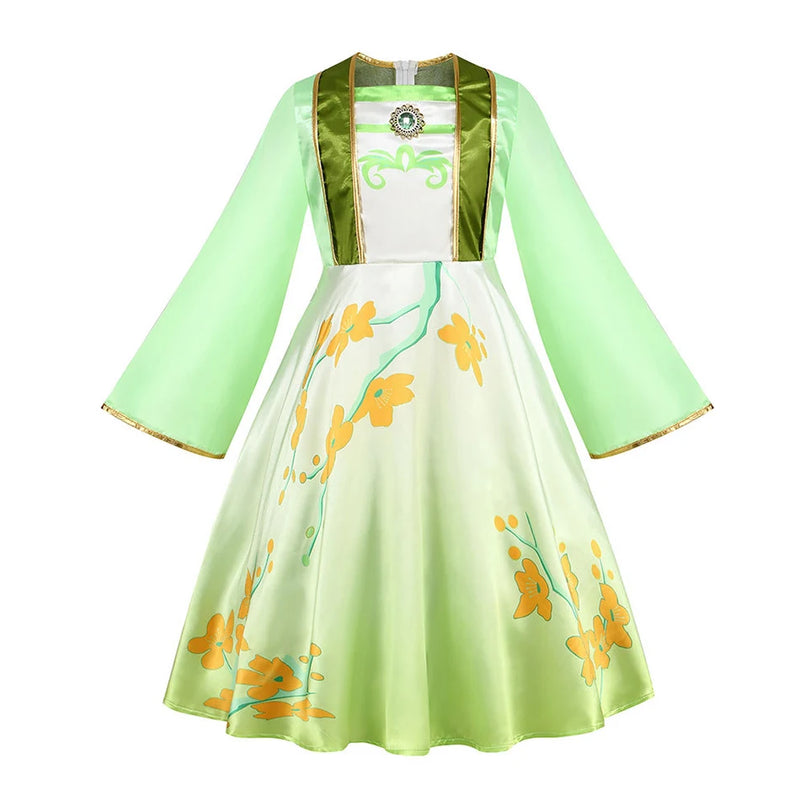 Kids Mulan Cosplay Princess Dress