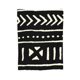 African Bogolan Mudcloth Pattern Blanket