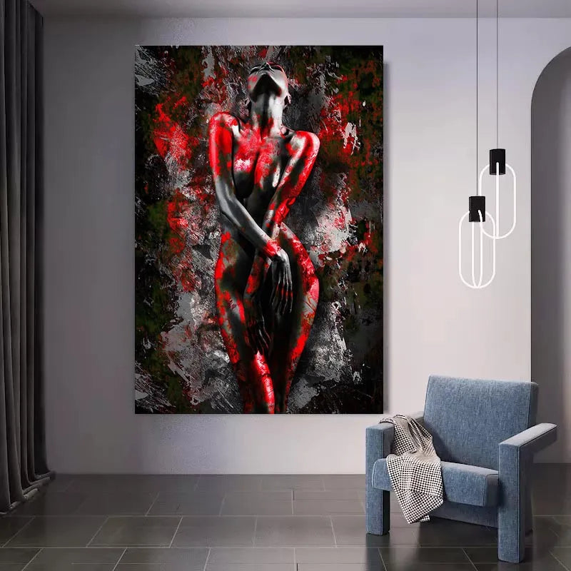 Abstract African Women Sexy Nude Art Posters