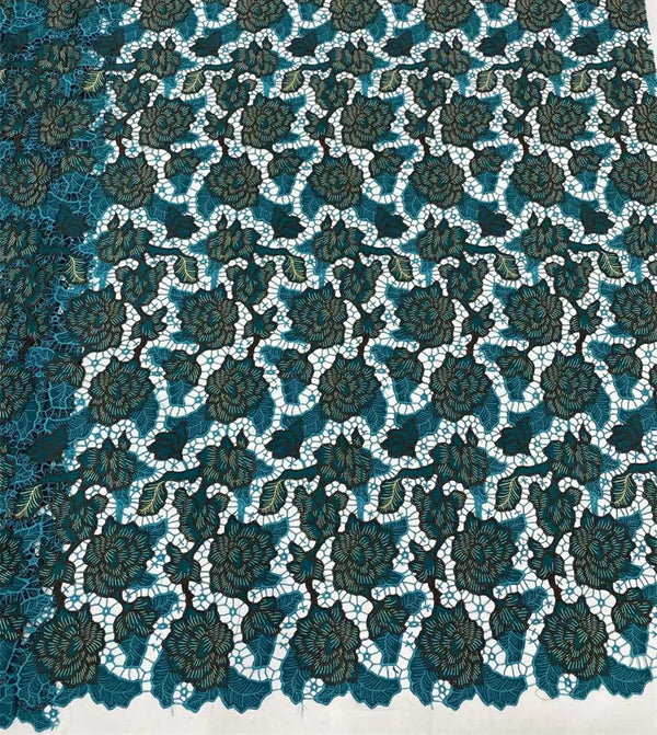 African Water Soluble Guipure Cord Lace Fabric