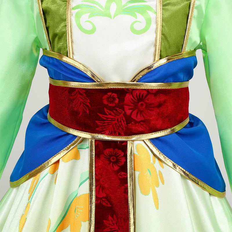 Kids Mulan Cosplay Princess Dress