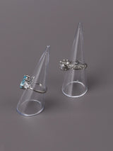 New Wholesale Clear Acrylic Riangle Conical Ring