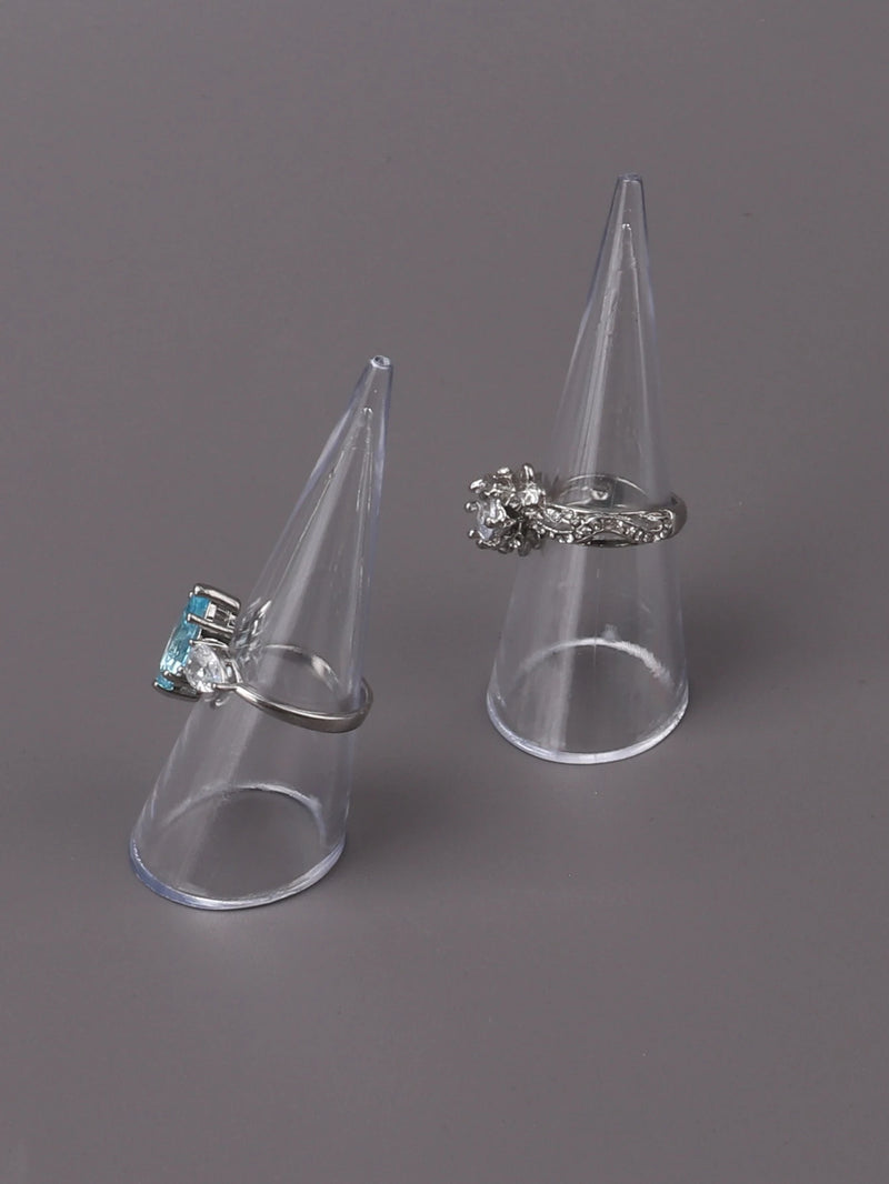 New Wholesale Clear Acrylic Riangle Conical Ring