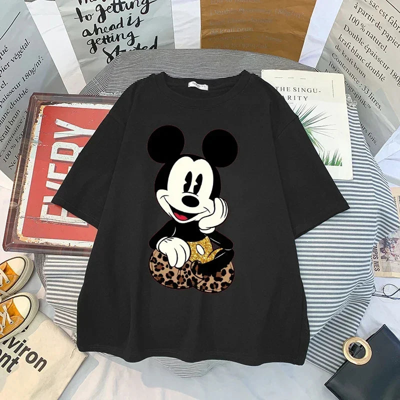 Mickey Anime Blouses Y2k Graphic T Shirts