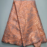 High Quality  Gilding African Jacquard Lace Fabric