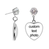 New  Custom Photo Drop Earrings