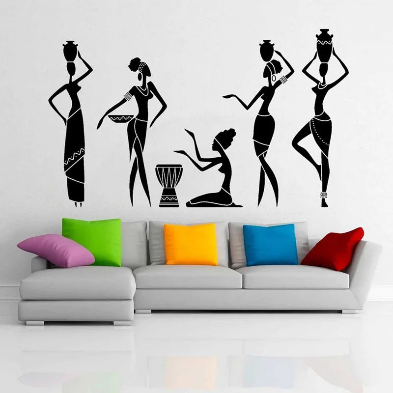 Woman Africa Decals Wall Art