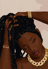 New Fashion Black Girl Lips Posters And Prints Wall Pictures