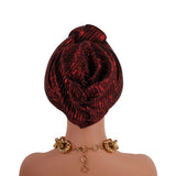 New Glitter Fabric Knoted Turban Cap