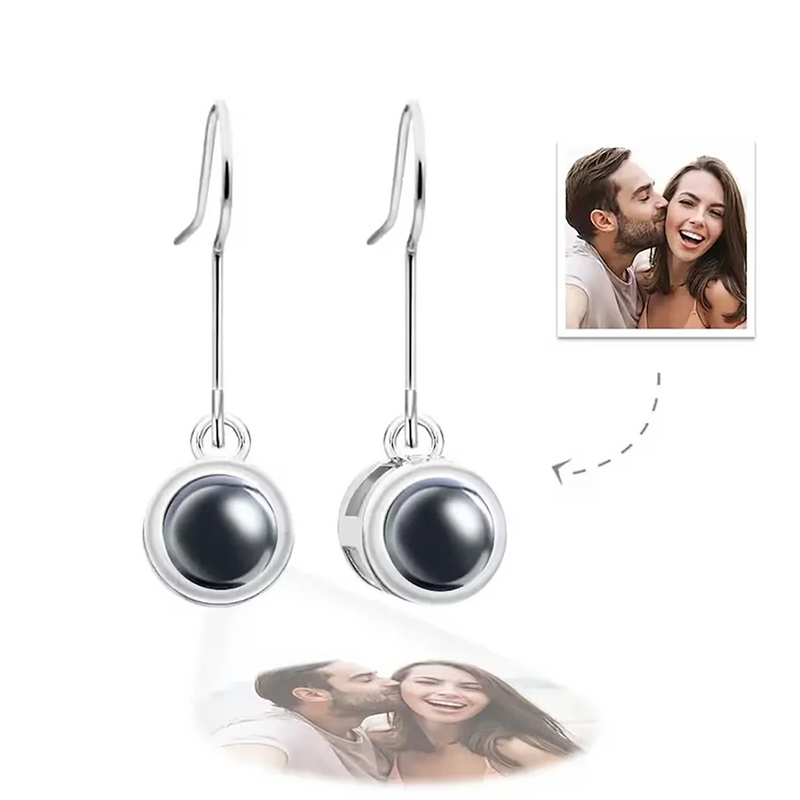 New Customized Photo Projection Earrings