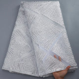 High Quality African Nigerian Jacquard Tulle Lace Fabrics