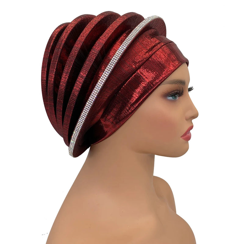 New Elegant Diamonds Spiral Beret