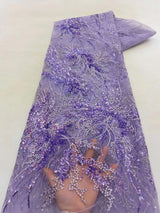 New Nigerian Sequins Mesh Lace Fabric