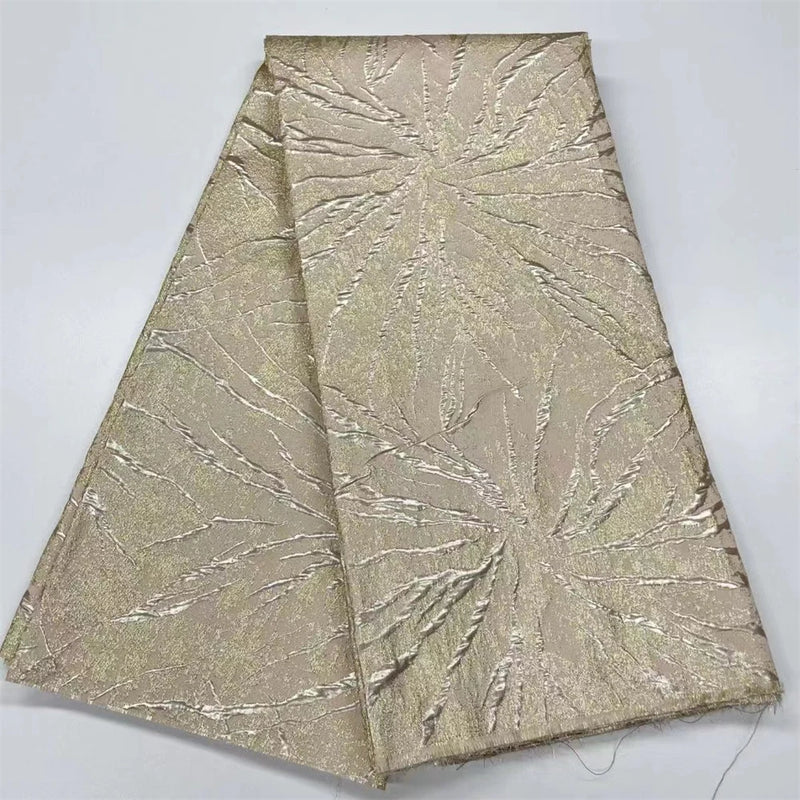 Latest Gold Brocade Lace Fabric