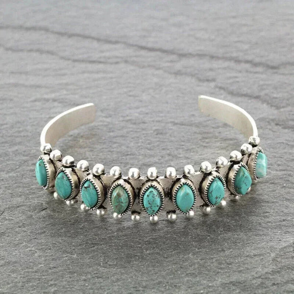 Vintage Turquoises Imitation Natural Stone Bracelets